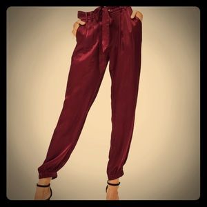 Satin joggers